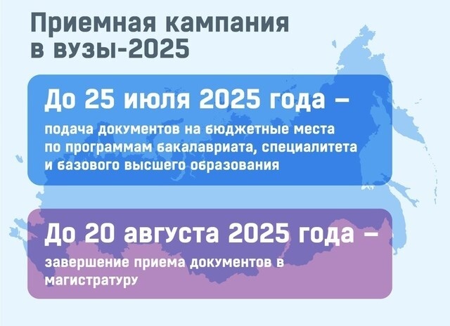 В российских вузах началась приемная кампания 2025 года..